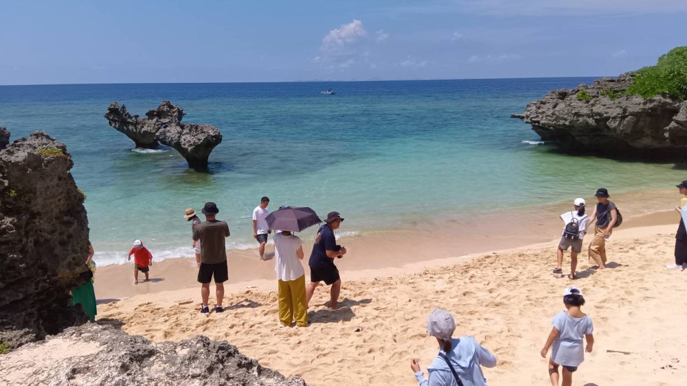 海も綺麗でした（ハートロックにて）